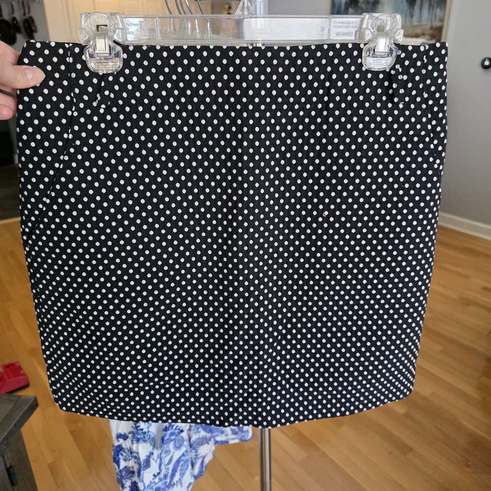 Polka Dot Black and White Skirt